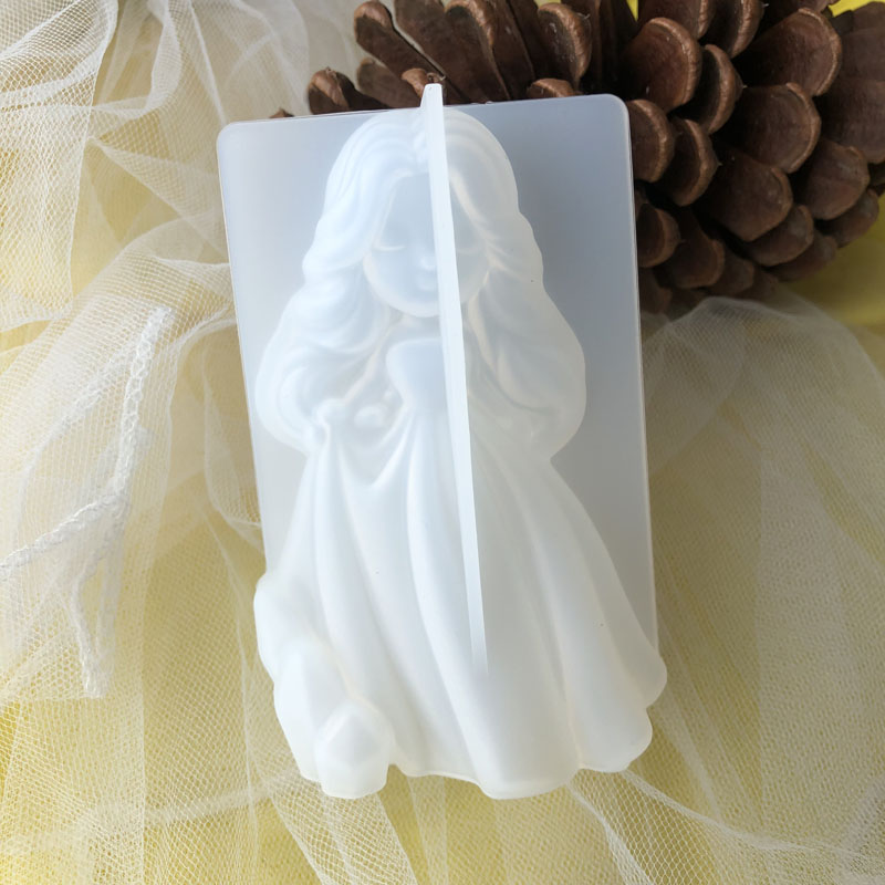 Soap Making Gifts - 3D carino principessa candela in silicone