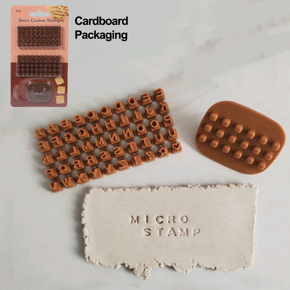 Soap Making Kit For Beginners - Mini set di timbri alfanumerici argilla